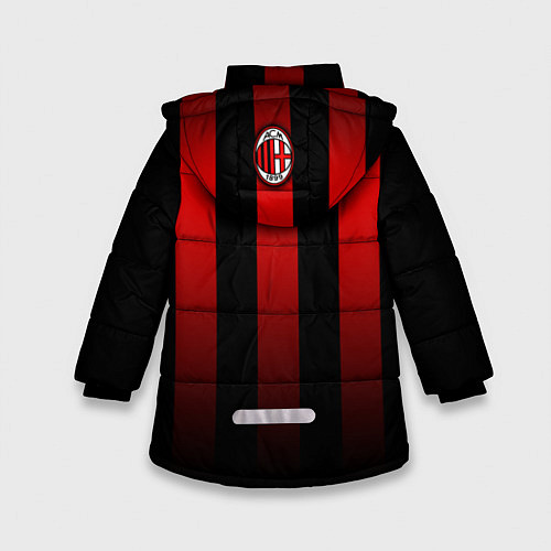 Зимняя куртка для девочки AC Milan / 3D-Черный – фото 2