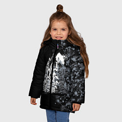 Куртка зимняя для девочки JoJo, цвет: 3D-черный — фото 2