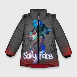 Куртка зимняя для девочки Sally Face: Rock Star, цвет: 3D-красный