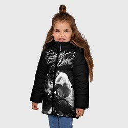 Куртка зимняя для девочки Parkway Drive, цвет: 3D-светло-серый — фото 2