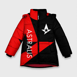 Куртка зимняя для девочки Astralis: Cybergaming, цвет: 3D-красный