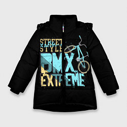 Куртка зимняя для девочки BMX Extreme, цвет: 3D-черный