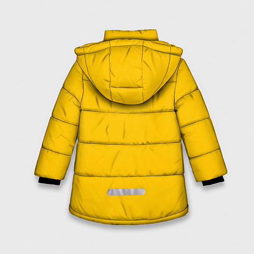 Зимняя куртка для девочки ASAP Rocky: Yellow Testing / 3D-Черный – фото 2