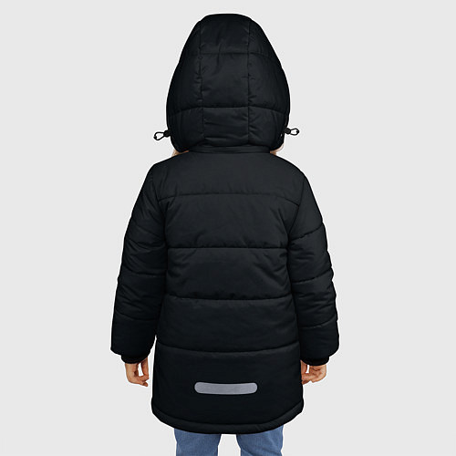 Зимняя куртка для девочки Священная сова / 3D-Светло-серый – фото 4