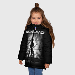 Куртка зимняя для девочки Nickelback Rock, цвет: 3D-красный — фото 2