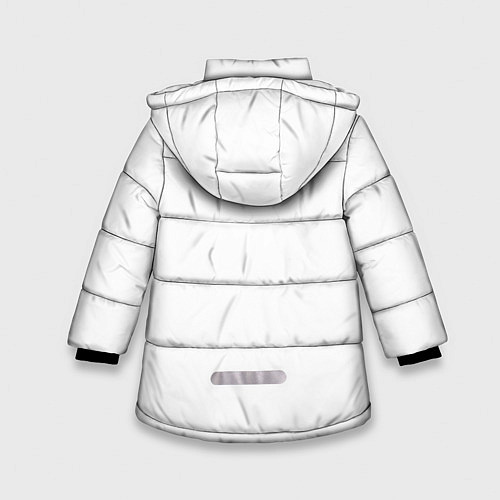Зимняя куртка для девочки The Beatles: White Side / 3D-Черный – фото 2