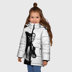 Куртка зимняя для девочки ASAP Rocky: White Fashion, цвет: 3D-красный — фото 2