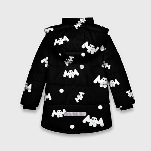 Зимняя куртка для девочки Marshmello: Black Gang / 3D-Черный – фото 2
