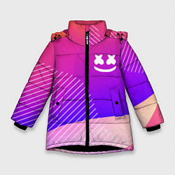 Зимняя куртка для девочки Marshmello: Colour Geometry
