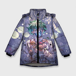 Куртка зимняя для девочки My Hero Academia в кустах, цвет: 3D-светло-серый