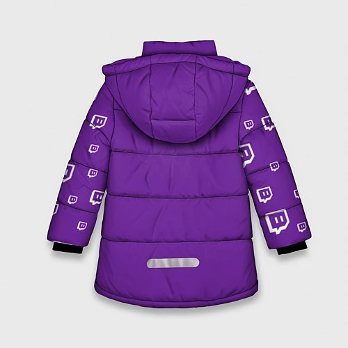 Зимняя куртка для девочки Twitch Streamer / 3D-Черный – фото 2
