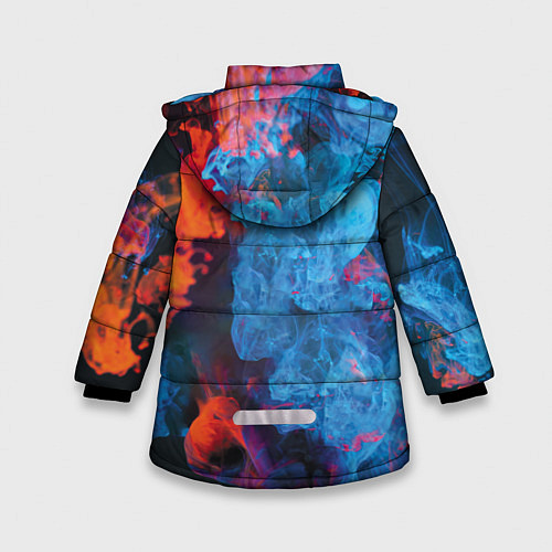 Зимняя куртка для девочки Billie Eilish: Colour Smoke / 3D-Черный – фото 2