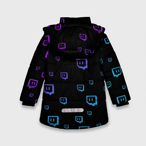 Зимняя куртка для девочки Twitch: Neon Style / 3D-Черный – фото 2