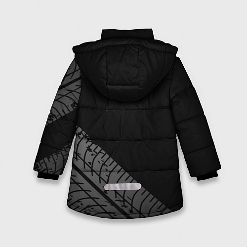 Зимняя куртка для девочки Mercedes AMG: Street Racing / 3D-Черный – фото 2