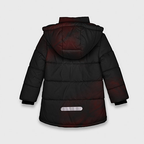 Зимняя куртка для девочки Чёрный клевер / 3D-Черный – фото 2