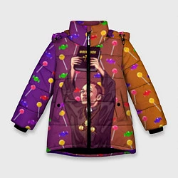 Куртка зимняя для девочки Gone Fludd art 4, цвет: 3D-черный