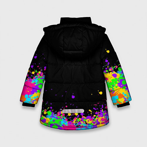 Зимняя куртка для девочки BTS: Mood Paint / 3D-Черный – фото 2