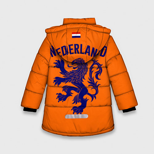 Зимняя куртка для девочки Сборная Голландии / 3D-Черный – фото 2