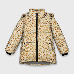 Куртка зимняя для девочки Блин, цвет: 3D-светло-серый