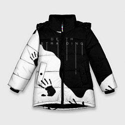 Куртка зимняя для девочки DEATH STRANDING, цвет: 3D-черный