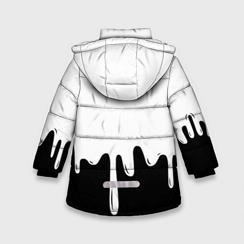Зимняя куртка для девочки MELLO BLACK x WHITE / 3D-Черный – фото 2