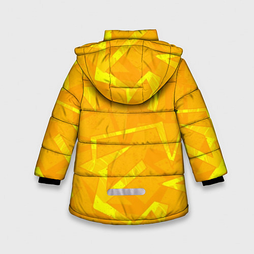 Зимняя куртка для девочки BTS: Yellow Style / 3D-Черный – фото 2