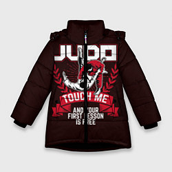 Куртка зимняя для девочки Judo: Touch Me, цвет: 3D-черный