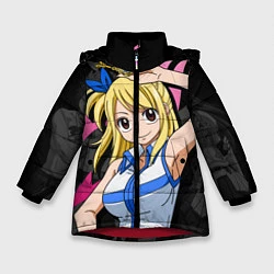 Куртка зимняя для девочки Fairy Tail: Lucy, цвет: 3D-красный
