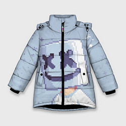 Зимняя куртка для девочки Marshmello Pixel