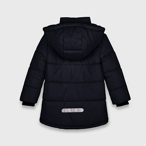 Зимняя куртка для девочки Hollow Knight / 3D-Черный – фото 2