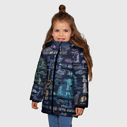 Куртка зимняя для девочки HOLLOW KNIGHT WORLD, цвет: 3D-красный — фото 2