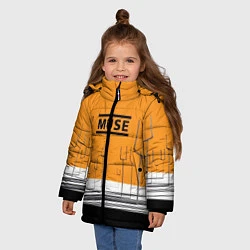 Куртка зимняя для девочки Muse: Orange Mood, цвет: 3D-светло-серый — фото 2