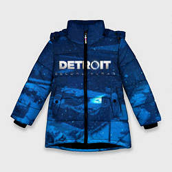 Куртка зимняя для девочки Detroit: Become Human, цвет: 3D-черный