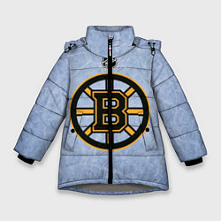 Куртка зимняя для девочки Boston Bruins: Hot Ice, цвет: 3D-светло-серый