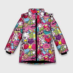 Зимняя куртка для девочки Девчачьи радости