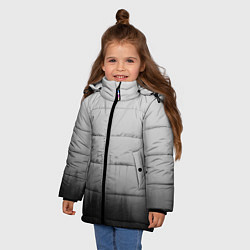 Куртка зимняя для девочки Death Stranding Лес, цвет: 3D-черный — фото 2