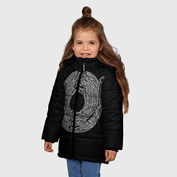 Куртка зимняя для девочки Joy Division, цвет: 3D-светло-серый — фото 2