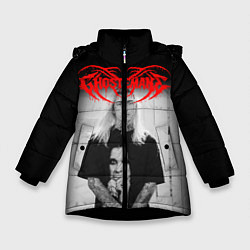 Куртка зимняя для девочки GHOSTEMANE, цвет: 3D-черный