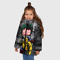 Куртка зимняя для девочки Deku Плашка переносная, цвет: 3D-черный — фото 2