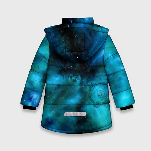 Зимняя куртка для девочки Overlord / 3D-Черный – фото 2