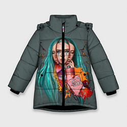 Куртка зимняя для девочки BILLIE EILISH, цвет: 3D-черный