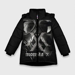 Куртка зимняя для девочки Monsta X, цвет: 3D-черный