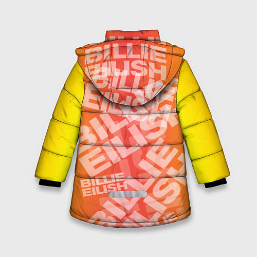 Зимняя куртка для девочки Billie Eilish: Yellow Mood / 3D-Черный – фото 2