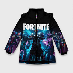 Куртка зимняя для девочки FORTNITE 10 СЕЗОН, цвет: 3D-черный