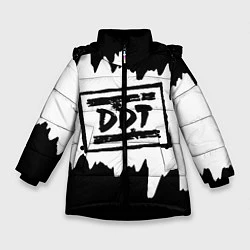 Куртка зимняя для девочки ДДТ, цвет: 3D-черный