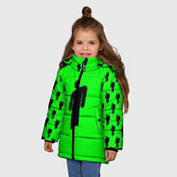 Куртка зимняя для девочки BILLIE EILISH, цвет: 3D-красный — фото 2