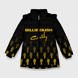Зимняя куртка для девочки Billie Eilish: Yellow & Black Autograph