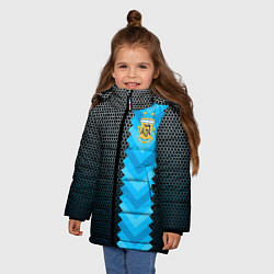 Куртка зимняя для девочки Аргентина форма, цвет: 3D-красный — фото 2