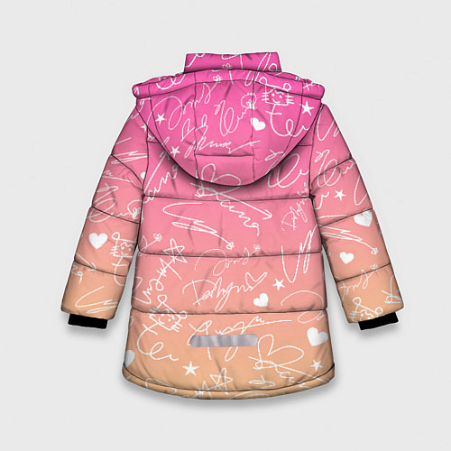 Зимняя куртка для девочки TWICE АВТОГРАФЫ / 3D-Черный – фото 2