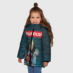 Куртка зимняя для девочки Ноготки Билли, цвет: 3D-черный — фото 2